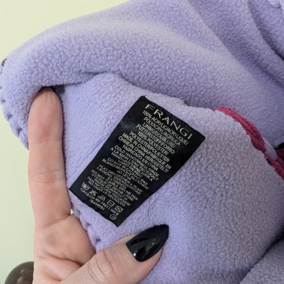 Cozy Knit Snowflake Hat - Pink and Purple - Picture 6 of 6